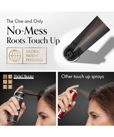 Buy Michel Mercier Hair Root Touch Up Spray - Dark Brown | Fast & Easy Grey Hair Concealer for All | Protects Hairline & Scalp Health - Buy Online on SooperMarket.com
