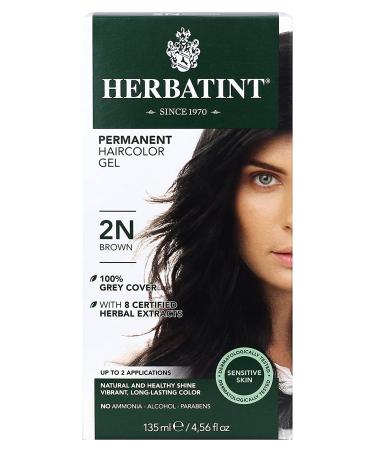 Herbatint 2N Brown Permanent Hair Color Gel - 4.56 fl oz | Chemical-Free, Long-Lasting Formula - Buy Online on SooperMarket.com