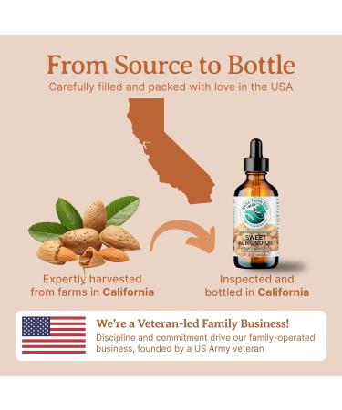 Organic Sweet Almond Oil - 1 Gallon | Deep Hydration & Nourishing | Rich in Vitamins | Non-Greasy Formula | Bella Terra Oils - Buy Online on SooperMarket.com