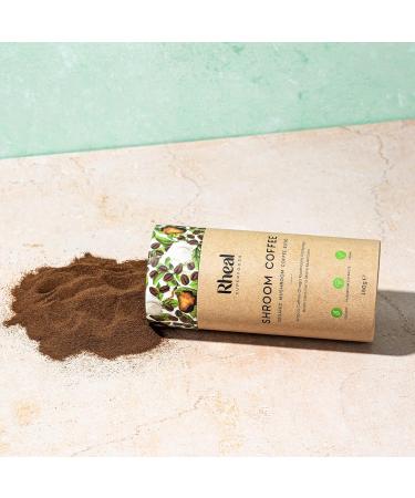 Organic Rheal Shroom Coffee (60 Servings) with Chaga, Cordyceps & Lion's Mane Mushroom - 100% Arabica - Buy Online on SooperMarket.com