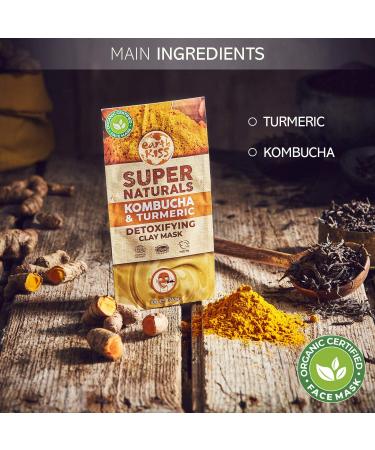 Earth Kiss Super Naturals Detoxifying Kombucha and Turmeric Clay Mask (10g) - Buy Online on SooperMarket.com