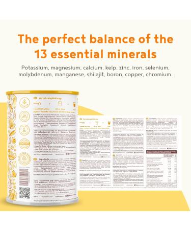 Banana Flavour Calcium Magnesium Zinc Powder 450g - 45 Servings | Calcium, Magnesium, Zinc Supplement with Shilajit Essence for Strong Bones, Teeth & Muscles - Alpha Foods - Buy Online on SooperMarket.com