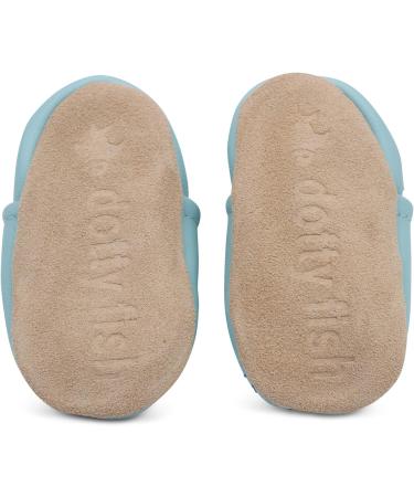 Dotty Fish Soft Leather Baby Shoes for Boys | Non Slip Toddler Shoes with Animal Designs | 0-6 Months - 4-5 Years | Crocodile Design - Buy Online on SooperMarket.com