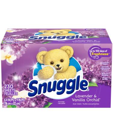Snuggle Fabric Softener Dryer Sheets Lavender Vanilla Orchid 230ct