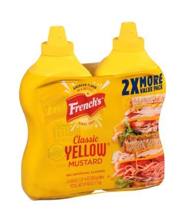 French's Squeeze Yellow Mustard 2 x 850g