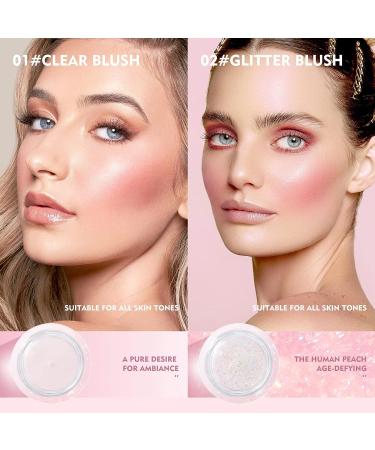 U-Shinein 2 Pcs Color Changing Blush & Lip Balm Cream Set - Waterpoof 2-in-1 Blusher Gel for Cheeks & Lips, Moisturizing and Long-Lasting - Color 01 - Buy Online on SooperMarket.com