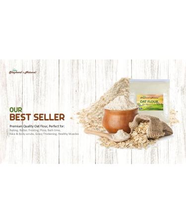 HATF's Shepherd's Natural Oat Flour - 100% All Natural - 5 lb. / 80 oz. Bag - Buy Online on SooperMarket.com