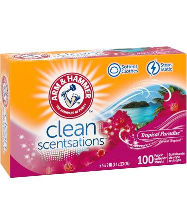 ARM & HAMMER Tropical Paradise Fabric Softener Sheets - 100 Count | International Shipping Available - Buy Online on SooperMarket.com