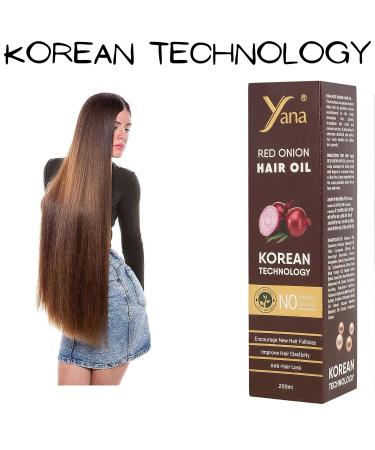 Yana Red Onion Hair Oil | Organic Hair Growth Serum with Bhringraj & Black Seed | Essential Treatment for Men & Women | Pure Red Onion Oil - Buy Online on SooperMarket.com