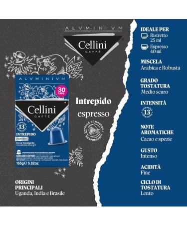 Cellini Aluminium Coffee Capsules Tasting Kit 120pcs | Nespresso Compatible Capsules - Buy Online on SooperMarket.com