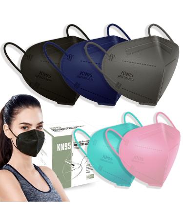 Face Mask Kn95 Masks for Protection 50 Pcs K95 Face Masks kn95 Cup Dust Safety Masks 5-Ply Breathable Comfortable Facemask for Outdoor