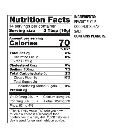 PBfit All-Natural Peanut Butter Powder - 8oz | 8g Protein | Real Roasted Peanuts - Buy Online on SooperMarket.com