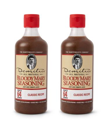 Demitri's Classic Bloody Mary Seasoning Mix, 16 0z Bottles (Pack of 2)