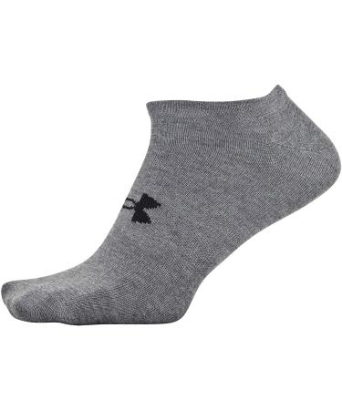 Under Armour Adult Essential Lite No Show Socks 6-Pack - Gray Assorted Large - Buy Online on SooperMarket.com