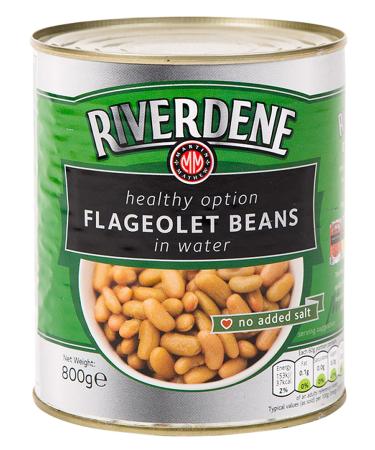 Riverdene Flageolet Beans in Water - 1x800g