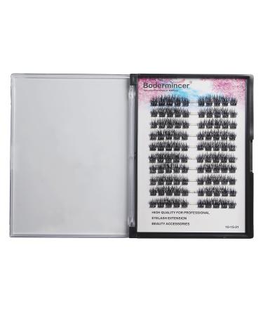 Buy Bodermincer WF03YHK-3 100pcs Professional Makeup Individual Cluster Eyelashes - Perfect for Eyelash Extensions | 10MM Grafting Fake False Lashes - Buy Online on SooperMarket.com