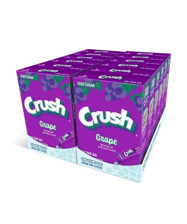 Crush- Powder Drink Mix - Sugar Free & Delicious (Grape, 72 Sticks)