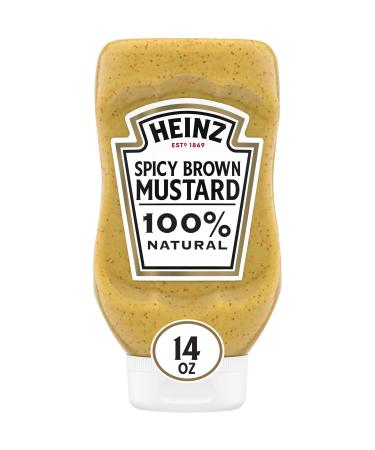 Heinz Spicy Brown Mustard (14 oz Bottles Pack of 6)
