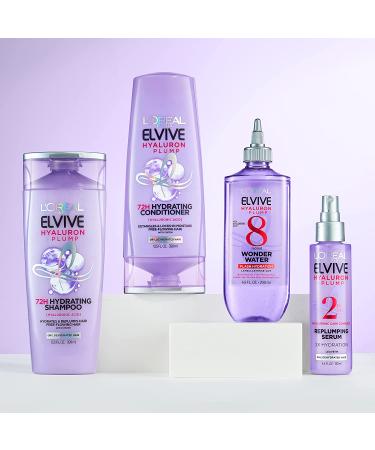 L'Oreal Paris Elvive Hyaluron Plump Moisture Hair Serum 4.4 Fl Oz - Hyaluronic Acid Complex, Paraben-Free - Buy Online on SooperMarket.com