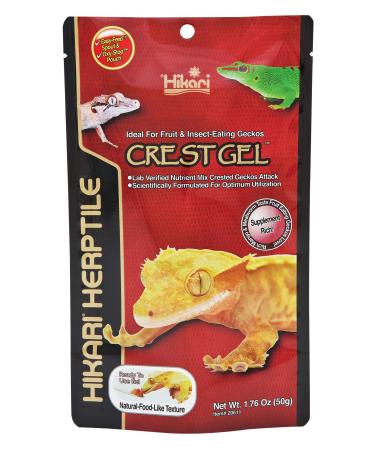 Hikari Herptile Crest Gel Reptile Food Complete Diet for Insect & Fruit Eating Lizards Live Feed Replacement for Crested & Giant Geckos