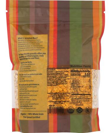 Organic Sprouted Rolled Oats - 16 oz | To Your Health Sprouted Flour - Buy Online on SooperMarket.com