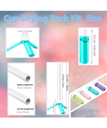 Blue Cup Drying Stander Holder for DIY Glitter Epoxy Tumblers - Cup Turner Rack Spinner Machine Kit - Buy Online on SooperMarket.com