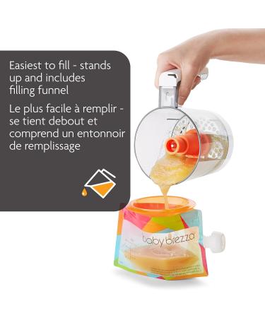 Baby Brezza Reusable Easy-Fill Pouch System - Buy Online on SooperMarket.com