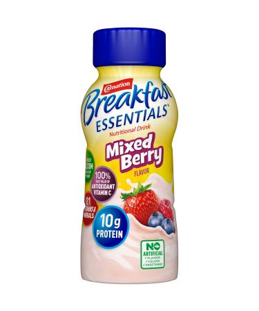 Carnation Breakfast Essentials Ready-to-Drink Mixed Berry 8 Ounce Bottle (Pack of 24)