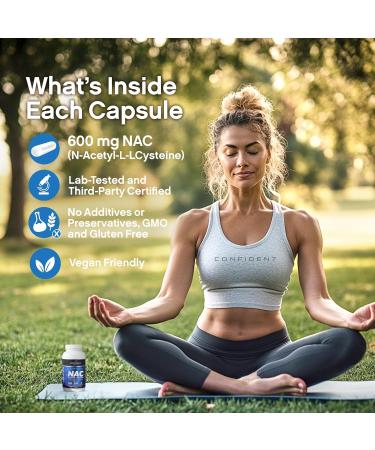 NAC Supplement 600mg 100% Pure & Pharmaceutical Grade - N-Acetyl-L-Cysteine - 120 Veggie Capsules 4 Month Supply of Immune Booster Supplements - Stay Strong and Resilient 120 count (Pack of 1) - Buy Online on SooperMarket.com