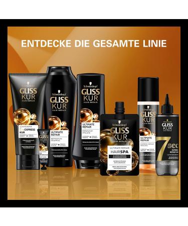 Gliss Kur Ultimate 1-Minute Intensive Treatment 200 ml - Deep Hair Repair & Shine - Fast Shipping Worldwide - Buy Online on SooperMarket.com