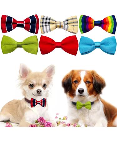 JpGdn 10pcs Small Dogs Collar Attachment Bows Ties for Puppies Cats Birthday Party Adjustable Bowties Sliding Bows Neckties Grooming Accessories Costumes Wedding 10pcs dog collar - Buy Online on SooperMarket.com