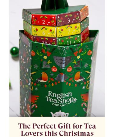 English Tea Shop Organic Advent Calendar Tree - 25 Pyramid Tea Bags - Buy Online on SooperMarket.com