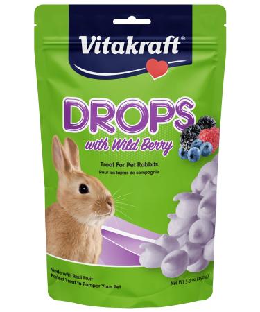 Vitakraft Rabbit Drops And 5.3-Ounce Pouch
