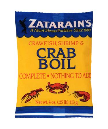 Zatarain's Crawfish Shrimp & Crab Boil 4 oz (Pack of 12)