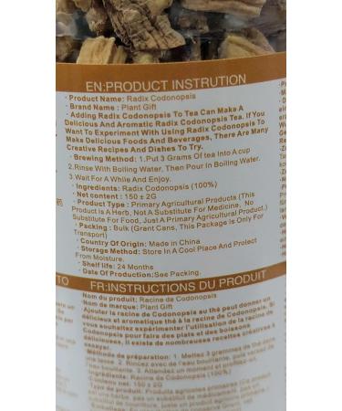 Buy Radix Codonopsis 150g - Premium Dried Dang Shen Root Herbal Tea for Vitality | International Shipping - Buy Online on SooperMarket.com