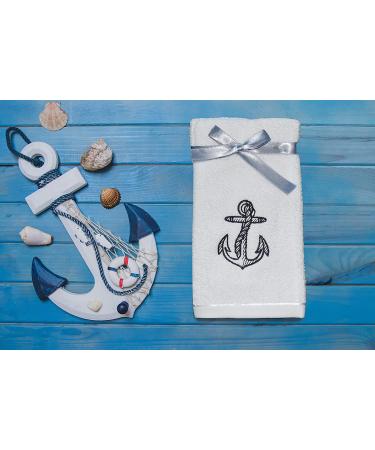 Luxury Ocean Themed Dolphins Fingertip Towels - 6-Piece Set 12x20 Inches - Buy Online on SooperMarket.com