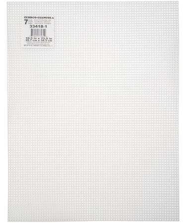 Zehrco-Giancola Ultra Stiff Plastic Canvas 7 Count 10"X13.5"-Clear -33418-1