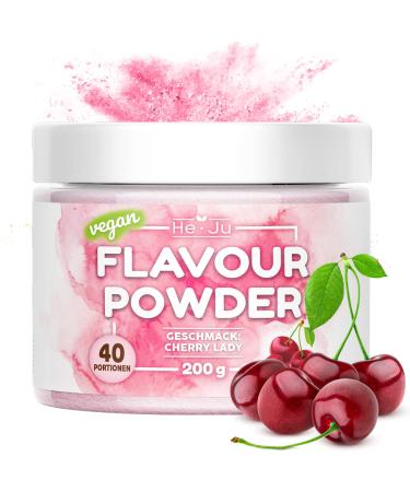 Tasting powder cherry 1x 200g flavor powder cherry lady premium flavor powder vegan gluten -free and diabetics with only 7 kcal per portion