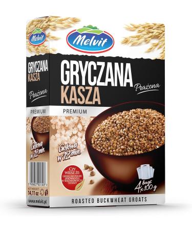 Melvit Premium Roasted Buckwheat Groats 400g - High-Quality Gluten-Free Superfood - Buy Online on SooperMarket.com