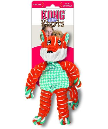 Buy KONG Floppy Knots Fox - Durable Knotted Rope Toy for Small/Medium Dogs | Less Mess & Fun Playtime - Buy Online on SooperMarket.com