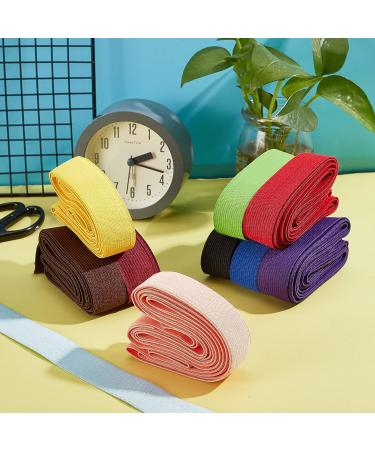 BENECREAT 1 Inch Elastic Band Ribbon - 12 Colors, 32 Yards for Sewing, Headbands, Hair Ties - Craft Project Supplies - Buy Online on SooperMarket.com