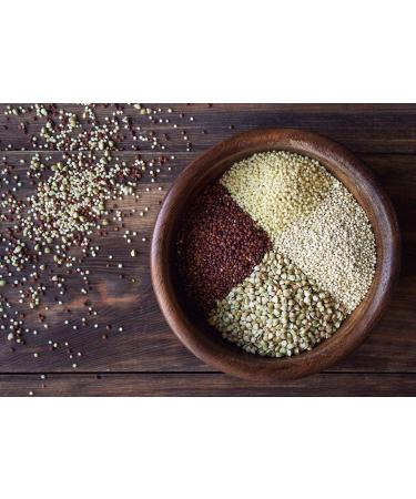 Organic Super Grains Blend 12oz - Millet, Buckwheat, Quinoa Mix | Non-GMO, Vegan Superfood - Bulk 0.75lbs - Buy Online on SooperMarket.com