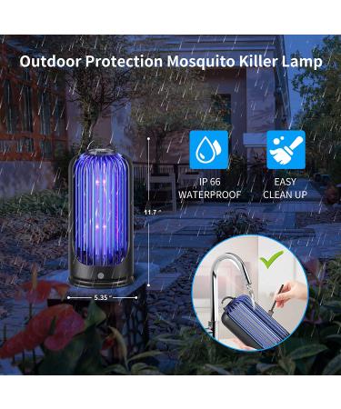 3600V Electric Bug Zapper - Indoor Outdoor Mosquito Killer with Waterproof Pest Control - 60inch USB Cable Included for Home, Patio, Backyard, Camping - Buy Online on SooperMarket.com