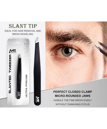 MAXEQUIP Stainless Steel Facial Tweezers for Men and Women - Professional Precision Eyebrow & Ingrown Hair Removal Tool - Buy Online on SooperMarket.com