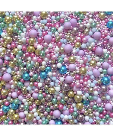 Easter mothers day sprinkles for cakes cupcake edible toppers sprinkle mix blend lilac pink yellow white pearls party decoration baking biscuits cake topper balls chocolate balls WHIMSICAL
