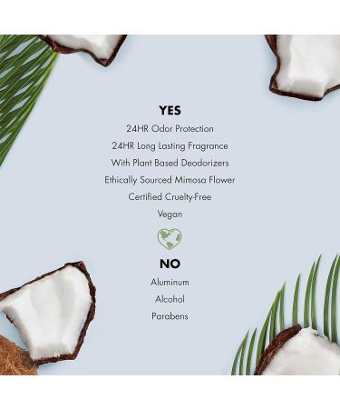 Love Beauty And Planet Deodorant Coconut & Mimosa Flower 2.95 Oz - Pack of 4 - Buy Online on SooperMarket.com