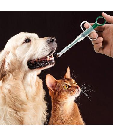 Nuanchu 2 Pieces Cat Dog Pill Shooter & Piller - Pet Syringe Pusher Soft Tip Medicine Feeder - Buy Online on SooperMarket.com