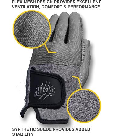 CaddyDaddy Claw Pro Men's Golf Glove - Breathable & Long Lasting - Grey, Size Large, Left Hand - Buy Online on SooperMarket.com