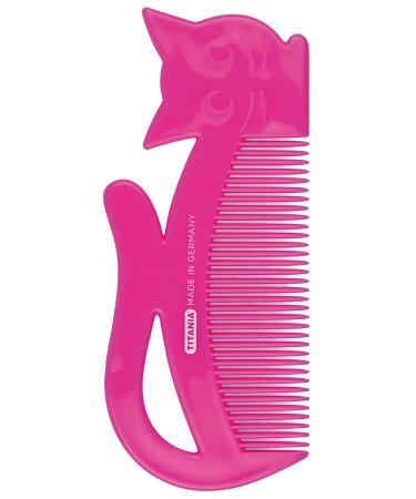 TITANIA children's comb "Cat" assorted colors pink/purple/light blue 1 pack (1 x 33 g)