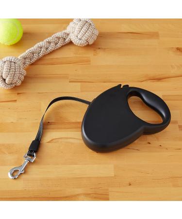 Amazon Basics Retractable Dog Leash - Medium Black | Durable & Comfortable | International Shipping Available - Buy Online on SooperMarket.com